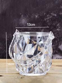 Plastic Ice Bucket Set Of 2 - Versatile, Non-Food Contact, Clear Beverage Chiller For Parties, Picnics & Events - Multicolor - View 6