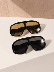 1/2/3 piezas de Gafas de moda de gran tamaño de acrílico con diseño de hongos para mujeres, regalos navideños y uso diario para vacaciones de verano en la playa, al aire  viajes - Multicolor - Ver 5