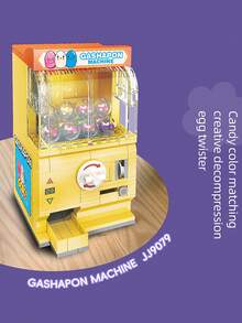 271pcs/285pcs/294pcs/308pcs Building Blocks Toy Set, Mini Building Blocks Model Kit, Candy Dispenser/Gashapon/Claw Machine/Popcorn Machine, Educational Puzzle Building Blocks Toy, Creative Desk Decor, Room Decoration, Holiday Gift, Children Birthday Present - Multicolor - View 7
