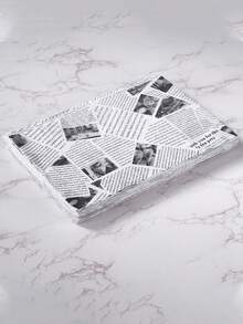 50pcs Oil Proof Paper, Fried Chicken And French Fries Burger Paper, Oil Absorbing Paper, Baking Paper, Sandwich Wrapping Paper, Newspaper Style Retro Newspaper Printing Food Paper Liners, Tray Liners, Basket Liners - Multicolor - View 13