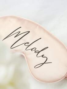 3 pièces Masque pour les yeux personnalisé avec un chouchou et un sac de rangement. Masque de sommeil monogramme personnalisé, chouchou à cheveux. Meilleur cadeau de demoiselle d'honneur, cadeau de fête de mariage. Faveur de mariage personnalisée. Ensemble de masque pour les yeux et chouchou en satin de soie imitation . Cadeau pour les demoiselles d'honneur, faveurs de mariage