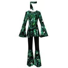 New Printed European And American Women's Long Sleeved Shirt And Pants Set, Hippie Dance Stage Performance Outfit Halloween - Disco - View 21