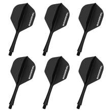 WayArrival WAYARRIVAL Integrated Dart Flights And Shafts - 6 Pack PP Material 2BA Molded Flights With Stems, Durable & Lightweight Design For Enhanced Performance​