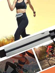 Unisex Reflective Running Waist Bag, Waterproof & Adjustable With Phone Pocket, Ideal For Outdoor Jogging, Cycling, Sports, Fitness, Hiking, Travel And Vacation, Also A Durable Waist Pack Essential For Women