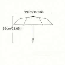 1pc Transparent Folding Umbrella, 8 Ribs, Waterproof & Windproof, Durable & Portable, Manual Open, 210T Nylon, Mature Style, Suitable For Men And Women Summer Cooling,Beach,Travel