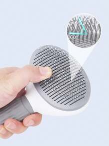 1PC,Self-Cleaning Pet Brush - For Dogs/Cats/Bunnies, Removes Loose Hair Instantly, Massaging Grooming Tool & Perfect Gift For Pet Lovers