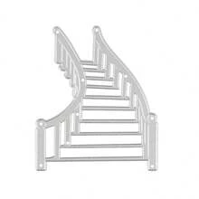 1pc Metal Cutting Die, Staircase Design, Silver Gray, Fantasy Theme, Suitable For DIY Scrapbooking, Embossing, Handmade Greeting Card And Gift Card Making - Silver - View 6
