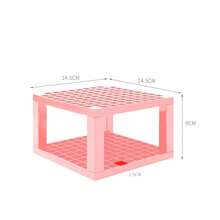 Soporte de plástico desmontable para bolígrafos, soporte para pinceles de pintura de 96 agujeros, soporte portátil para lápices, almacenamiento de pinceles de pintura, caja de almacenamiento de papelería - Gris - Ver 9