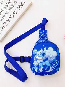 皮卡丘卡通胸包腰包百搭斜挎包旅行轻便零钱收纳包送朋友节日礼物生日礼物 - 彩色 - 查看 11