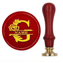 Custom 25mm Wax Seal Stamp, Personalized 26 Letter Patterns, For DIY Crafts, Envelopes, Gifts, Holiday Cards, Wedding Invitations - Decorative Seal Stamp - Multicolor - View 2