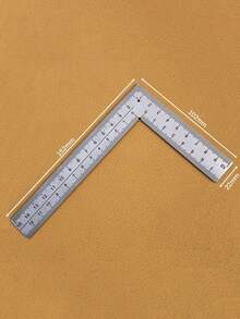 Mini Square Stainless Steel L-Shaped Double Sided High Precision Scale Multifunctional Thickened Corner Ruler For Leather Design - Silver - View 8