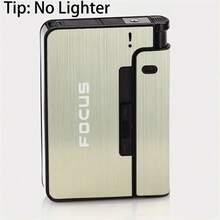 Automatic Metal Cigarette Case, With 10 Combination Modules, Creative Pattern, Business Version, Suitable For Father's Day And Labor Day, No Lighter Needed, Indoor And Outdoor Use, National Flag Theme - Multicolor - View 9