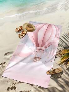 Custom Photo Beach Towel - Personalized, Quick-Dry Polyester Bath And Pool Towel, Beach Towel - The Perfect Vacation Gift, Customized Beach Towel. Summer Holiday - Multicolor - View 3