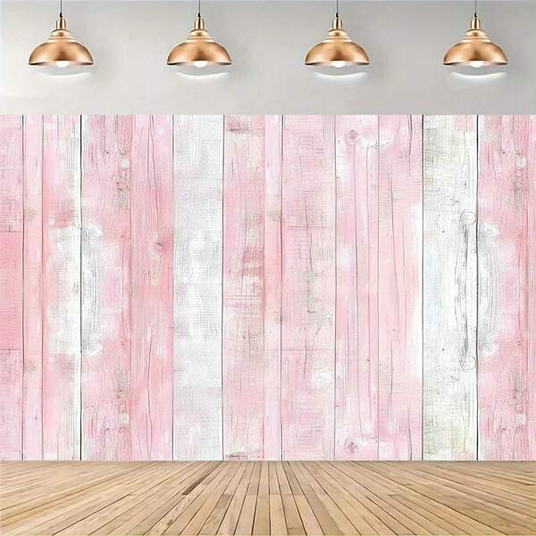 Pink Wood Backdrop For Birthdays, Weddings, Christmas, And Pet Shoots