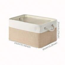 1个双色大容量布艺收纳篮，适用于家居橱柜、衣物、玩具、情人节礼物篮、礼品篮、礼篮等。这款收纳篮也可用于其他用途，例如：女士礼品篮、篮子、收纳篮、情人节毛毡篮、透明篮、桌面收纳、粉色礼品篮、礼品篮包装、圣诞篮、整理收纳、小型收纳盒、化妆品收纳等。