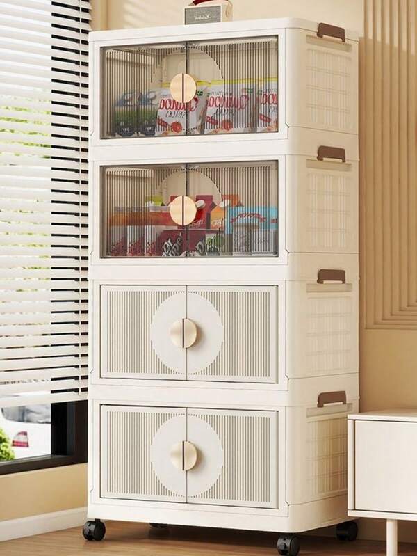 Kinder Kleiderschrank Aufbewahrungsschrank, faltbarer Schlafzimmerschrank mit großer Kapazität, Multifunktion für Wohnzimmer
