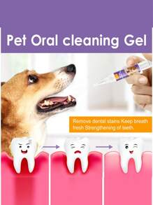 One 5ML Pet Dental Cleaning Pen Pet Toothbrush Pen, Easy To Operate, Can Effectively Clean And Whiten Pet Teeth, Suitable For Cats, Dogs And Other Pets, Natural And Harmless, Pet Teeth Cleaning.Pet Teeth Whitening Pen .Teeth Care,Gel For Pet Teeth Repair