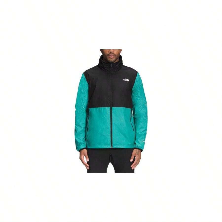 The North Face Alamosa NF0A7QCX4HW Wind Jacket Men's Black Mint Full Zip APP144