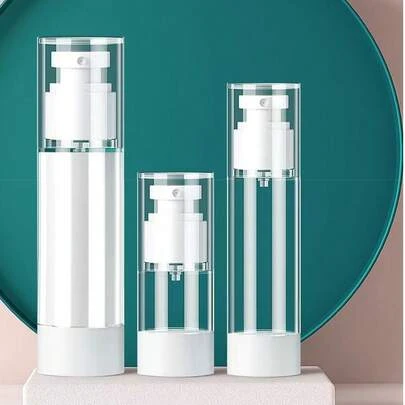 1pc Vacuum Airless Pump Bottle For Distributing Lotions, Cosmetic Sprays, Skincare, Body Wash, Shampoo, And Perfume, Reusable Transparent Refillable Makeup Sprayer, Travel Size Container
