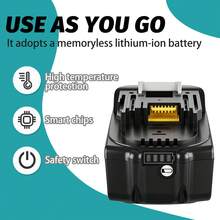 IKUNQUAN 2/4 Pcs 18V 8.0Ah Battery For Makita BL1850 BL1840 BL1830 BL1815, 8000mAh Replacement Batteries Compatible With Makita BL1860 With LED Indicator