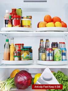 1 件/2 件防滑 Slouchy Susan 转盘、单轮旋转厨房调味品收纳盒、360 度旋转调味品架、储物架、可旋转储物托盘、桌面储物盒、梳妆台浴室 Slouchy Susan 收纳盒