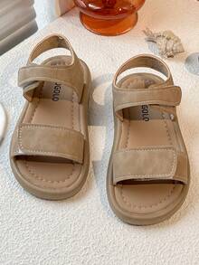 Sandalias de niña 2025 Nuevos zapatos de playa de princesa de verano para niños con perlas, zapatos de playa para niños pequeños - Gris - Ver 1