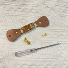 Buckle Hardware Clasp For DIY Handcraft Bag Closure, Fabric Weaving Accessories, High-Quality Metal & PU Material, Versatile Design