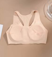 Seamless Topi Racerback Bra Comfortable Removable Cups Color Subject To Availability - lựa chọn ngẫu nhiên - Xem 2
