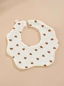 6-Layer Floral Print Saliva-Absorbent Baby Bibs, Infants Pure Cotton Burp Cloths, Newborn Anti-Spitting Drool Bibs