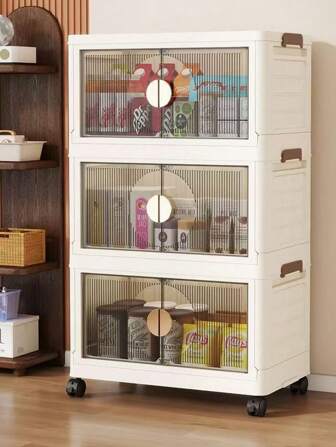 No Installation Baby Wardrobe, Thickened Baby Storage Cabinet, Household Snack Organizer Box, Kids Clothes Armoire