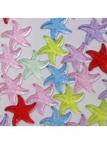 12pcs Colorful Starfish - Made Of Plastic, Oval Shaped, Suitable For Whiteboard And Fridge Decoration For Kitchen & Office, Ocean Themed Home Decor, Office Supplies| Starfish Magnets| Plastic Magnets, Magnetic Decorations