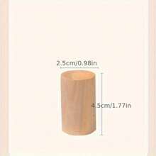6 pièces Diffuseur d'arôme en bois naturel de conception minimaliste - 4,3 cm. Convient pour la maison, le bureau et les produits automobiles. Diffuseur d'arôme en bois clair - Décoratif en bois massif portable avec fonction de répulsif à moustiques, diffuseur d'arôme, brûle-encens