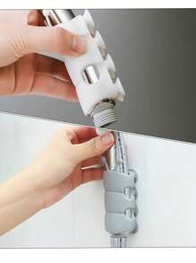 Universal Caterpillar Shower Shelf No Punch Bathroom Suction Cup Bracket Removable Holder Powerful Adsorption Shower Head Holder Adjustable Base Bathroom Installation-Free Shelf Ins Style Bathroom Accessory Gods, No Punch Caterpillar Shower Shelf Back To School Bathroom Accessories