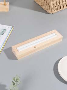 (Customized) 1pc Natural Bamboo Rectangular Ring, Earring Display Tray, Jewelry Storage Organizer. Can Be Customized As A Gift - Multicolor - View 14