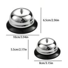 1 Piece Of Stainless Steel Serving Bell, Restaurant Serving Bell, Hotel Bell, Bar Counter Bell, Student Answering Bell