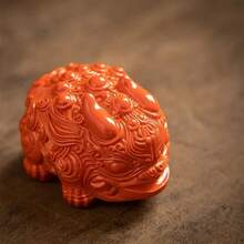 mascota deé que de color Zhaocai Pixiu decoración de resina mesa deé decoración de mesa deé accesorios de juego deé kung fu - A - Ver 6