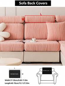 1 pièce Housse de canapé extensible, housse de siège de canapé antidérapante et couvrant entièrement, convenant pour toutes les saisons, housse de canapé en tissu épaissie, lavable en machine, anti-poussière, adaptée aux animaux de compagnie, décoration d'intérieur, réglable pour canapé d'angle, chambre à coucher, bureau, salon 1/2/3/4 places - Rose bonbon - Voir 18
