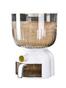 10KG Capacity Press-Type Measuring Rice Bucket, Household Rice Storage Container, Moisture-Proof, Insect-Proof, Sealed Rice Canister - Multicolor - View 12