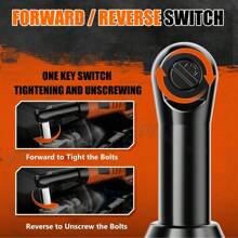 18V Extended Cordless Ratchet Wrench 3/8" 45 Ft-Lbs (60 N.M) 450RPM 2 Battery