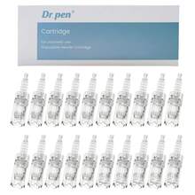 Dr.pen 20 件 A10 微针笔替换墨盒 - 12/24/36/42 针 Nano-R 微针真皮笔，无香塑料，适合所有肤质，无需电源，美容设备 | 专业护肤 | 塑料，A10 微针真皮面部身体护肤工具包专业版，替换一次性针头墨盒，家用护肤工具，一次性替换零件