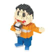 Doraemon Bloques de construcción de micropartículas con figura de Doraemon Nobita de anime, juguete de ensamblaje para niños y niñas, regalo lindo