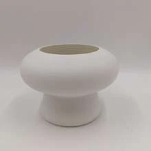 High-End Plastic Flower Pot, Plant Pot Planter For Home, Hotel Decor, Desktop, TV Cabinet Vase - White - View 4