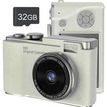 Dziecięca kamera do selfie, prezenty urodzinowe na Boże Narodzenie dla chłopców w wieku 6-9+, cyfrowe kamery wideo HD dla maluchów, przenośna zabawka dla chłopców w wieku 6, 7 i 8 lat