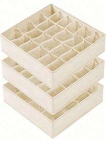 1pc 24-Grid Underwear Organizer Drawer Type Foldable Storage Box, Bra & Socks Storage Organizer For Home Use