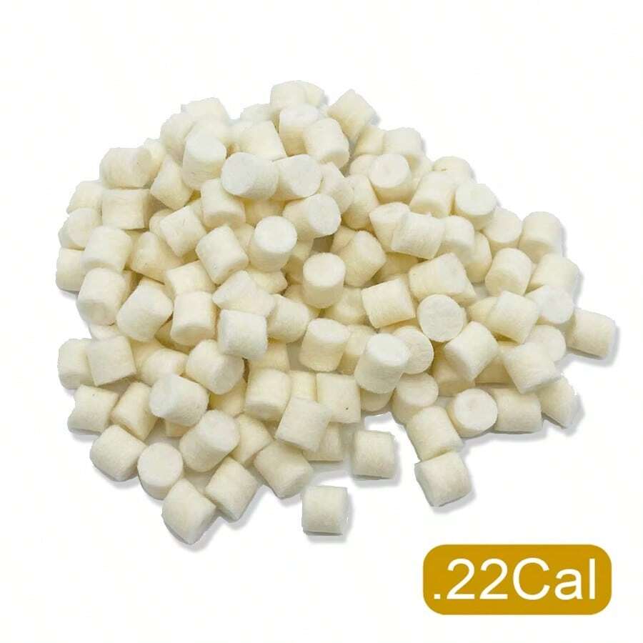 Bộ 100/200/300 miếng mút đánh bóng bằng len cho súng cỡ nòng 22, bàn chải làm sạch nòng súng loại bỏ cặn carbon, viên làm sạch súng. - Nhiều màu - Xem 1