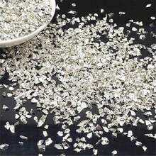 1包100克/200克什锦金箔，不对称金属玻璃片，适用于环氧树脂模具、美甲、DIY花瓶填充物、珠宝制作和工艺装饰，尺寸1.5-3毫米