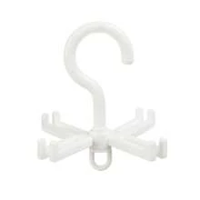 1 pièce Crochet de rangement multifonctionnel noir et blanc pour ceinture, cravate, foulard, pantalon, avec un design pliable