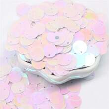 400pcs 20g 10mm Round Loose Sequins Plastic Round Paillette With 1mm Hole Colorful Sequins For Jewelry Making DIY Scrapbooking Sewing Crafts - Multicolor - View 14