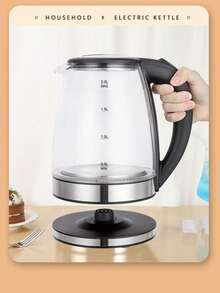 Tetera Eléctrica de Vidrio con Luz LED 2L apagado automático - Plateado - Ver 4