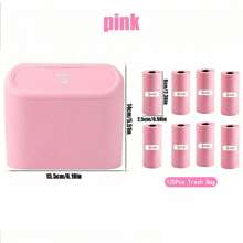 Car Trash Can With Lid - 4 Rolls Of Garbage Bag, Leak-Proof, Portable Hanging Trash Can For Vehicle Organization - Suitable For A Wide Range Of Vehicle Models